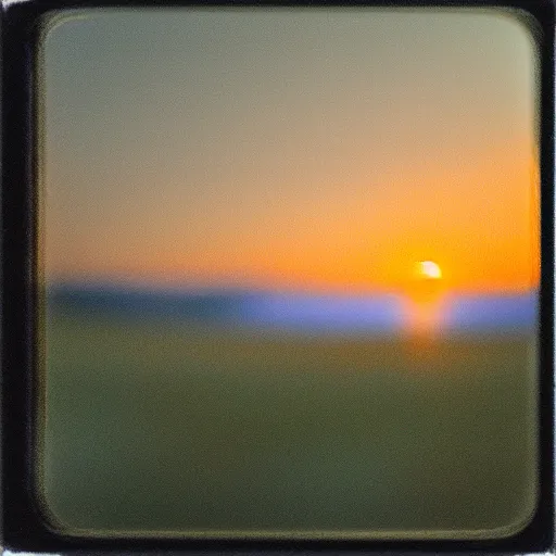 Prompt: a landscape through a macro lens, f1.4, sunrise, pinhole, long exposure, fingerprint