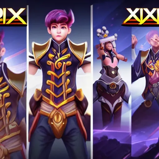 Image similar to a member of the band exo as a mobile legends hero, character design, 8 k, high definition, extremely detailed, photo realistic