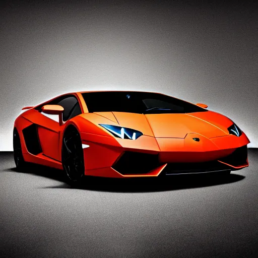 Prompt: lamborghini as cover loading screen art minimalist