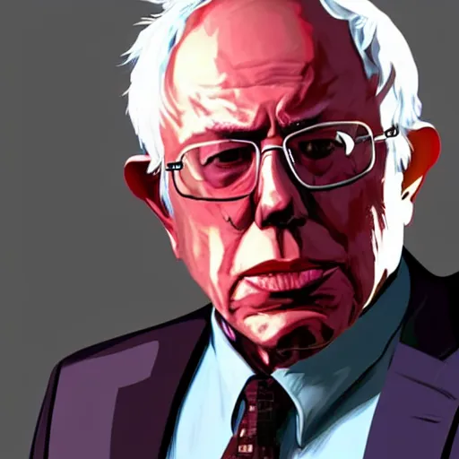 Image similar to bernie sanders gta v art