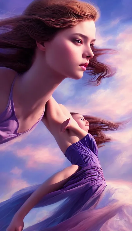 Prompt: photo of a gorgeous young girl flying, searching for eternity in the style of stefan kostic, realistic, sharp focus, 8k high definition, high fashion, vogue, insanely detailed, intricate, elegant, art by stanley lau and artgerm, sigma 85mm art