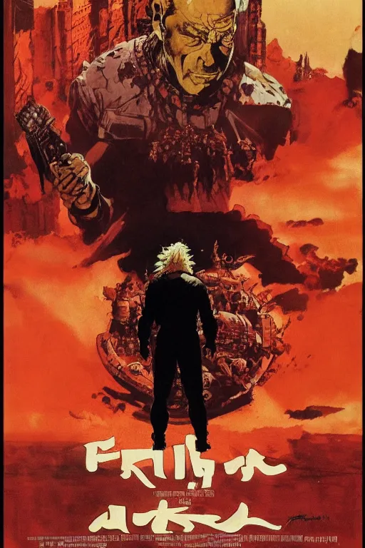 Prompt: Movie poster of Akira, Highly Detailed, Dramatic, by frank frazetta, ilya repin, 8k, hd, high resolution print
