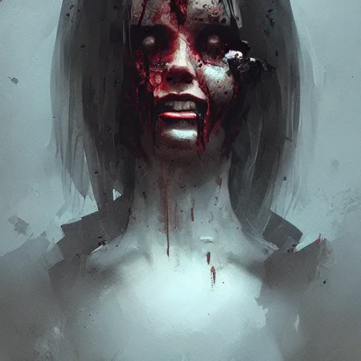 Image similar to horror art by greg rutkowski, artgerm, artstation, wlop, 8 k,