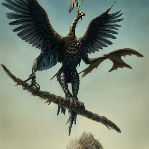 Image similar to quarter length vogue photo portrait of a male aarakocra anthropomorphic eagle, d & d, fantasy, greg rutkowski, frank frazetta, alexandre chaudret, boris vallejo, michael whelan, miro petrov, hr giger, magali villeneuve, donato giancola