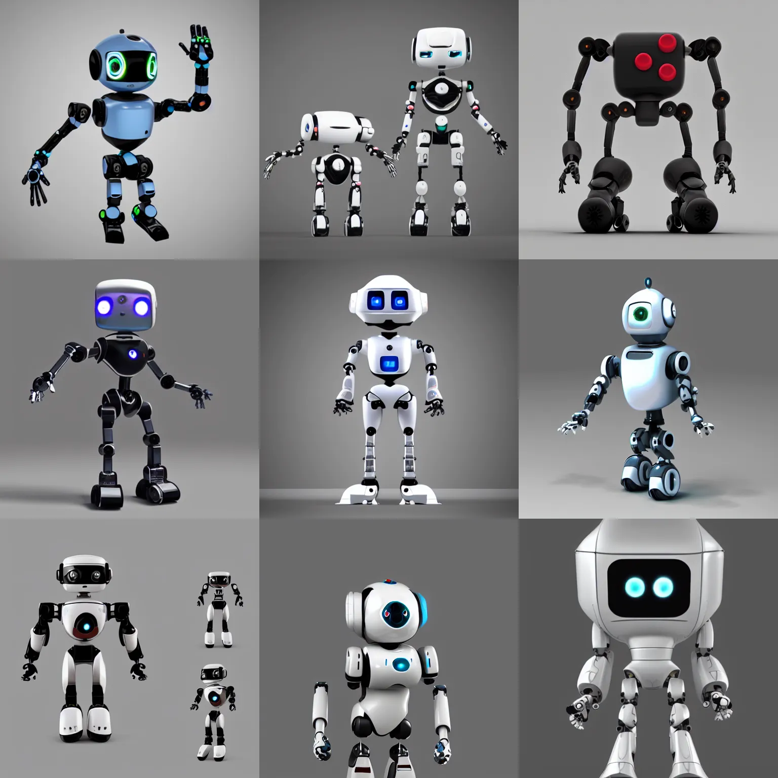 Prompt: minimalistic robot pet design, render, art station trending