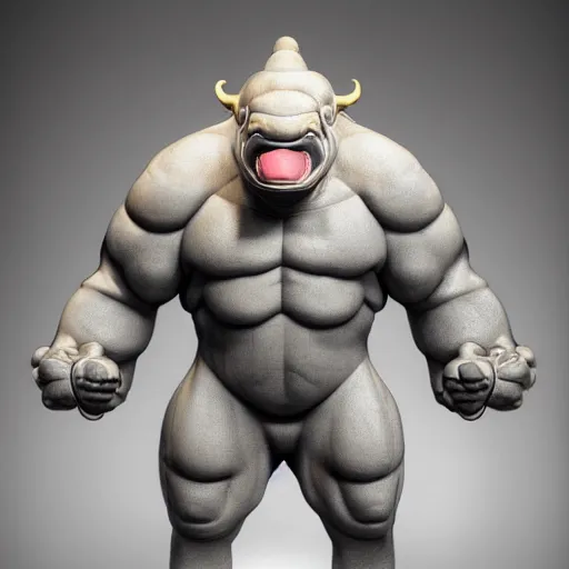 Image similar to stunning award winning hyperrealistic hdr 8 k highly detailed portrait photo of machamp as a real human