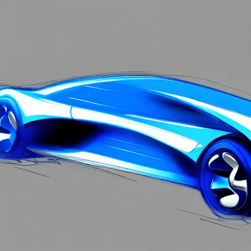 Prompt: blueprint for an advanced car, concept art, digital sketch, 4 k, hd