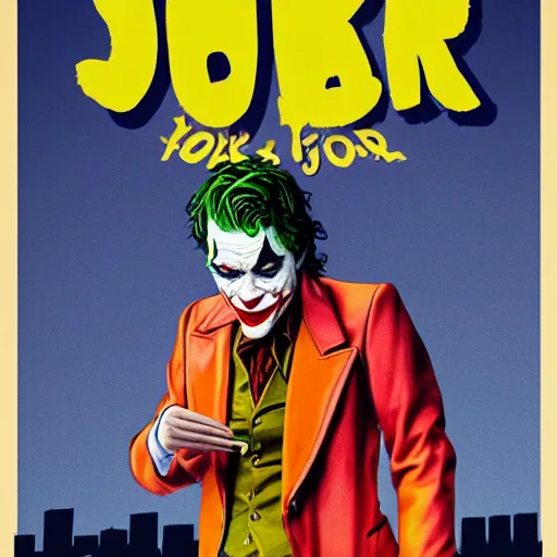 Image similar to joker as film poster