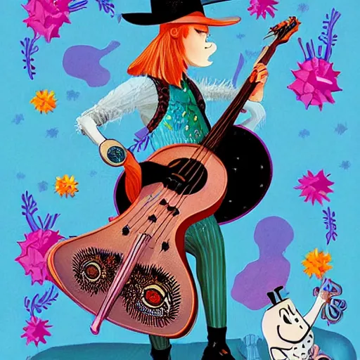 Prompt: lofi biopunk portrait of the Moomins playing mariachi, Pixar style, by Tristan Eaton Stanley Artgerm and Tom Bagshaw.