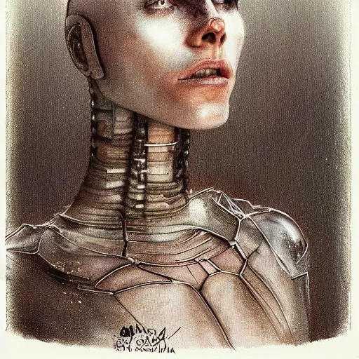 Image similar to transparent android from the movie ex machina, by jean - baptiste monge