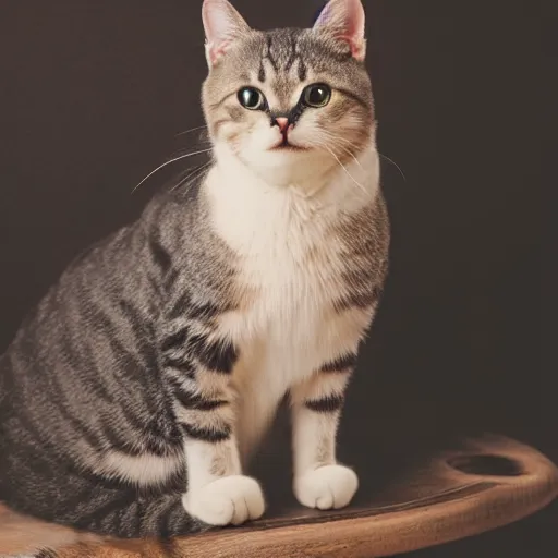 Image similar to yearbook style photo of cat