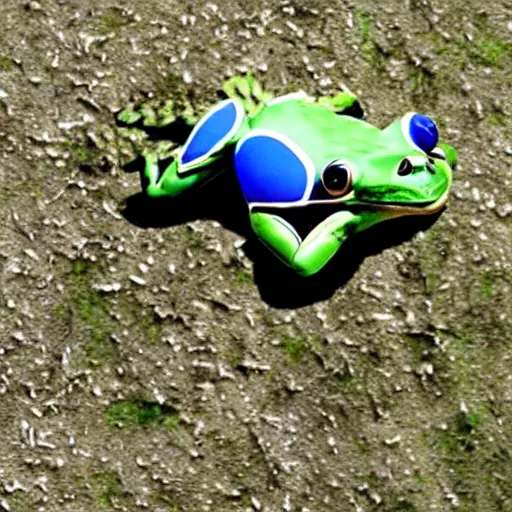 Image similar to skydiving frog