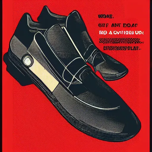 Prompt: an advertisement photo of a shoe design in the style of a DeLorean