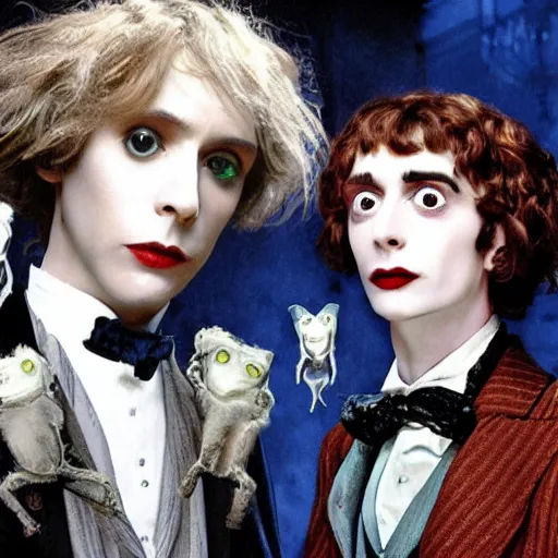 Image similar to dorian gray by tim burton