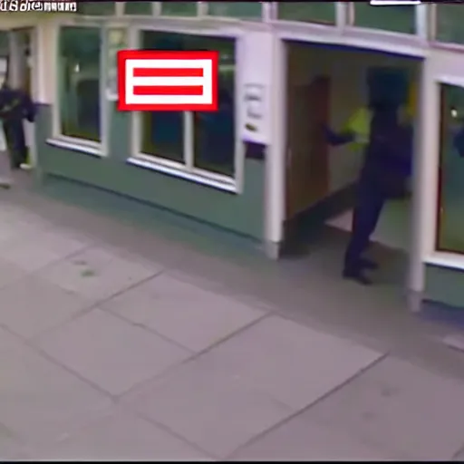 Image similar to cctv footage of robbery