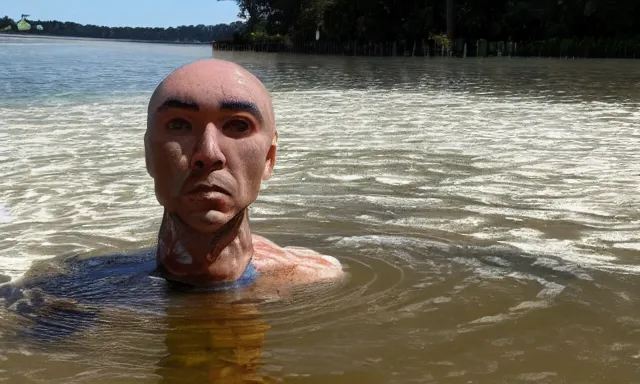 Image similar to man made of water