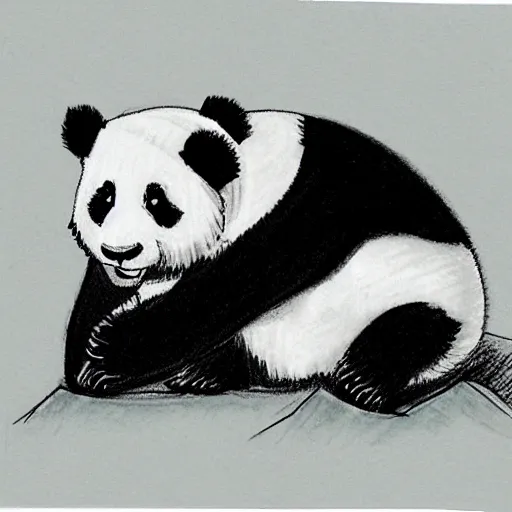 Image similar to panda sketch