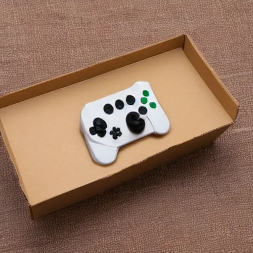Prompt: Gaming cardboard box
