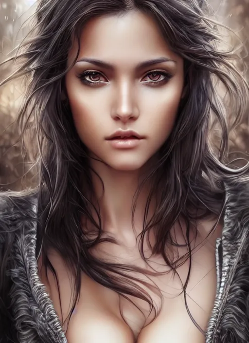 Prompt: photo of a gorgeous female in the style of stefan kostic, realistic, half body shot, sharp focus, 8 k high definition, insanely detailed, intricate, elegant, art by stanley lau and artgerm, luis royo half body portrait, greg kutkowski