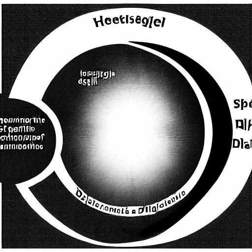 Image similar to a simple diagram explaining Hegel's phenomenology of spirit and the dialectical method