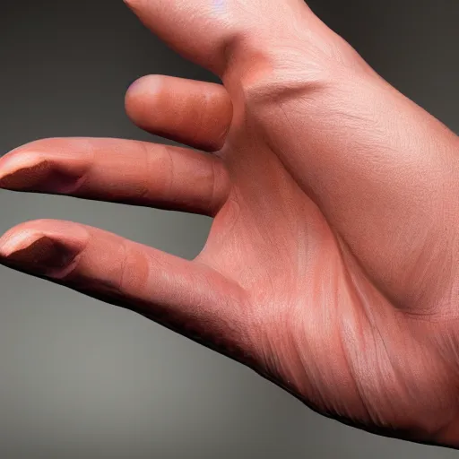 Prompt: photorealistic hand!!!!!, 4 k photorealism, by koryeba, andor kollar, pablo perdomo, serge minhulin, and anatomy for sculptors, trending on unsplash, 4 k quality, intricately defined, complexly detailed
