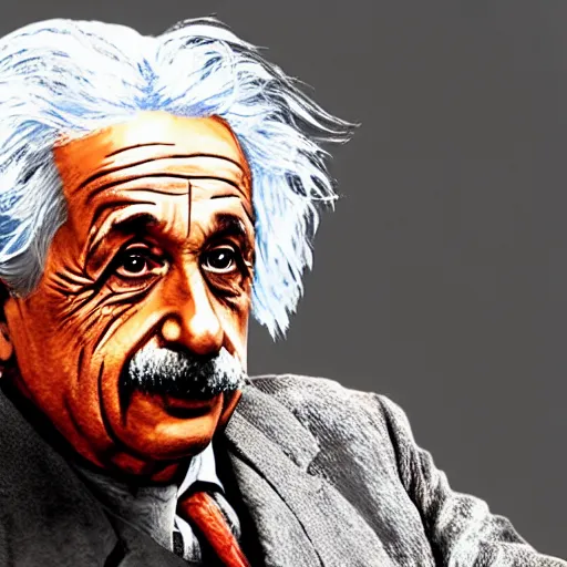 Image similar to Albert Einstein in red dead 2 redemption 4k detail