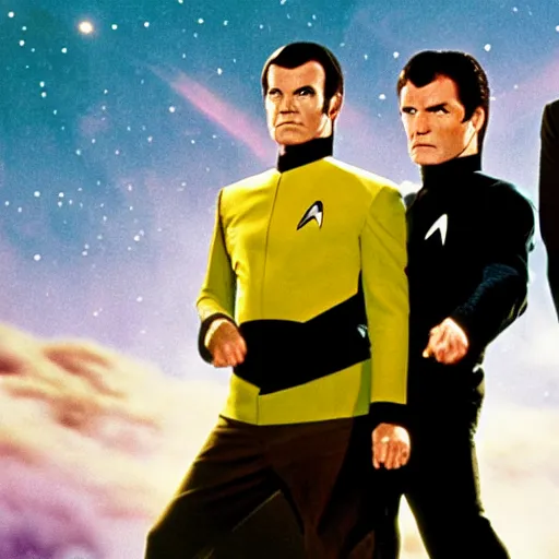 Image similar to star trek directed by quentin tarantino.