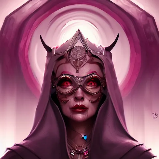 Image similar to evil high priestess, highly detailed, digital painting, artstation, concept art, smooth, sharp focus, illustration