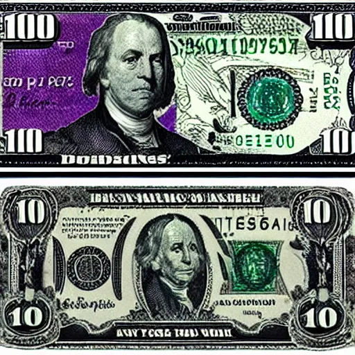 Image similar to $ 1 0 0 bill with god in the portrait