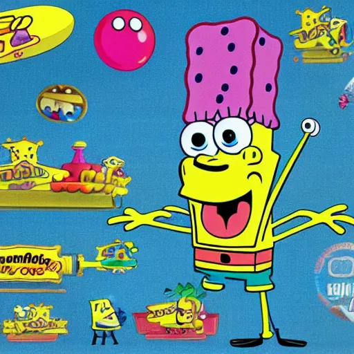 Image similar to spongebob squarepants as seen in spongebob tv show created and designed by stephen hillenburg,