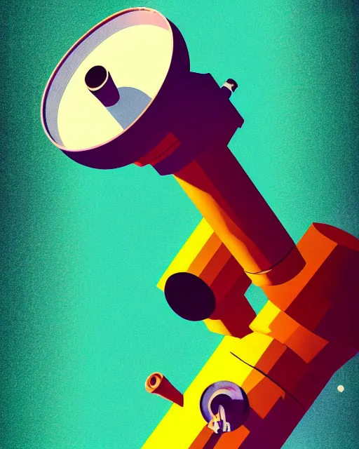 Image similar to ( ( strong dither ) ), editorial illustration scientific lab test tube telescope microscope astronaut, colorful modern, mads berg, karolis strautniekas, christopher balaskas, fine texture, dynamic composition, detailed, matte print, dynamic perspective, halftone texture, muted color, lomography, risograph