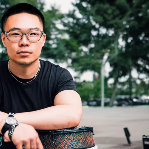 portrait of Bryan Nguyen, Asian male, Drummer and | Stable Diffusion ...