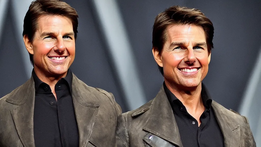 Image similar to A studio photo of Tom Cruise; the most beautiful photo in the world
