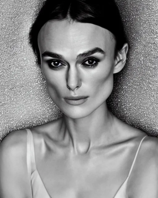 Image similar to portrait of beautiful keira knightley by mario testino, headshot, detailed, award winning, sony a 7 r