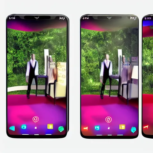 Prompt: youtube thumbnail high detail ad new smartphone 3 d render modern tipography