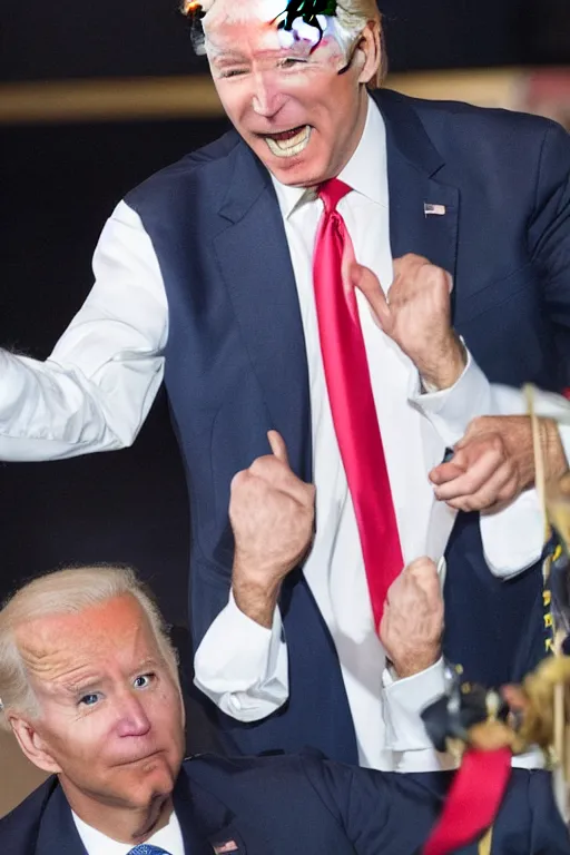 Image similar to a cross between donald trump and joe biden