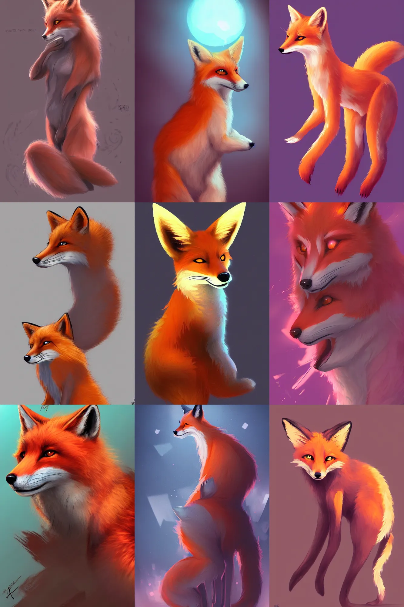 Prompt: a naturally - colored fox fursona, trending on artstation, by kawacy, furry art, digital art, cyberpunk, high quality, backlighting
