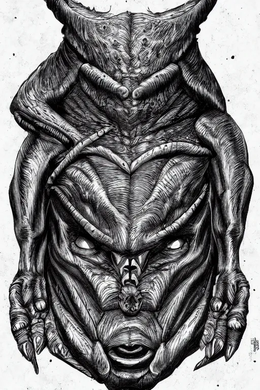 Image similar to mole human figure monster, symmetrical, highly detailed, digital art, sharp focus, trending on art station, kentaro miura manga art style