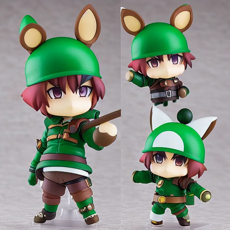 Image similar to teemo, an anime nendoroid of teemo, figurine, detailed product photo