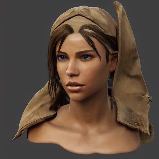 Prompt: High resolution Lara Craft 3D Model, realistic, ultra details