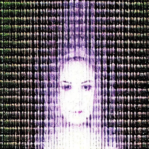 Image similar to vhs static overlay of marian apparition, vhs, 1 9 9 0, highly realistic, highly detailed, vhs noise static, black and white, vhs glitch