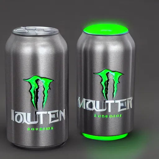 Image similar to new design aluminum can monster energy, 8k, octane render, cinematic light, harmony, ultra quality