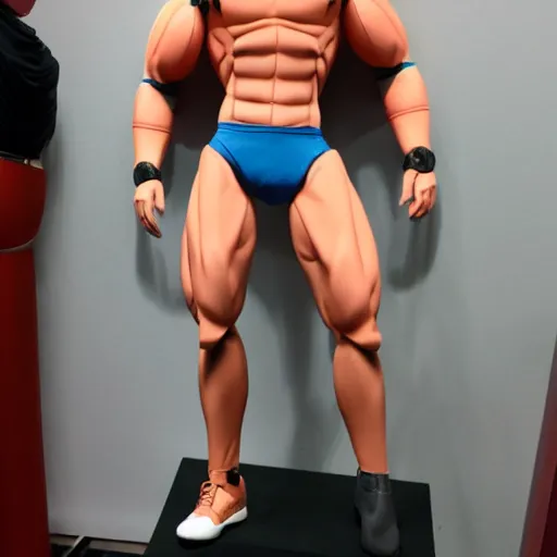 Image similar to muscular buff life sized ken doll also as a male android