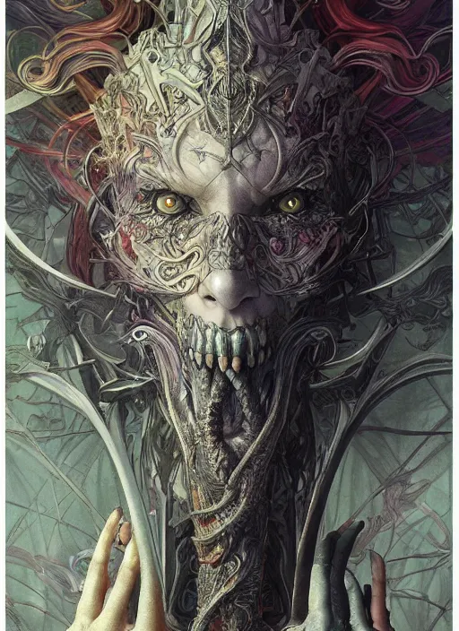Image similar to an intricate pencil sketch of monster anatomy, vivid colors, ultra realistic, concept art, intricate details, eerie, highly detailed, photorealistic, octane render, 8 k, unreal engine. art by artgerm and greg rutkowski and charlie bowater and magali villeneuve and alphonse mucha