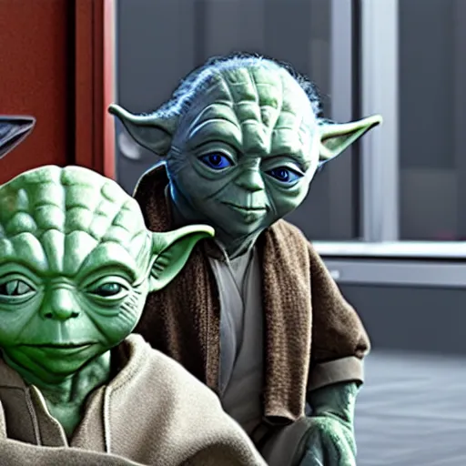 Prompt: yoda at the barbershop, highly detailed, unreal render, 4k hdr