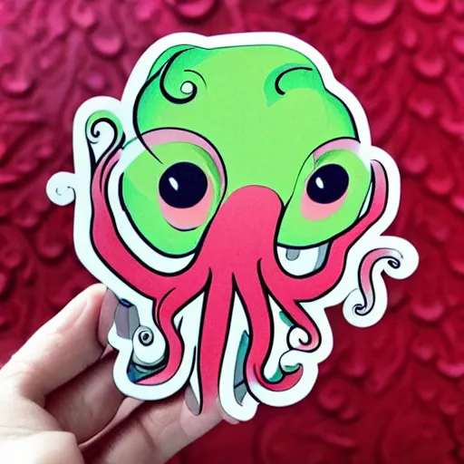 Image similar to cute octopus sticker