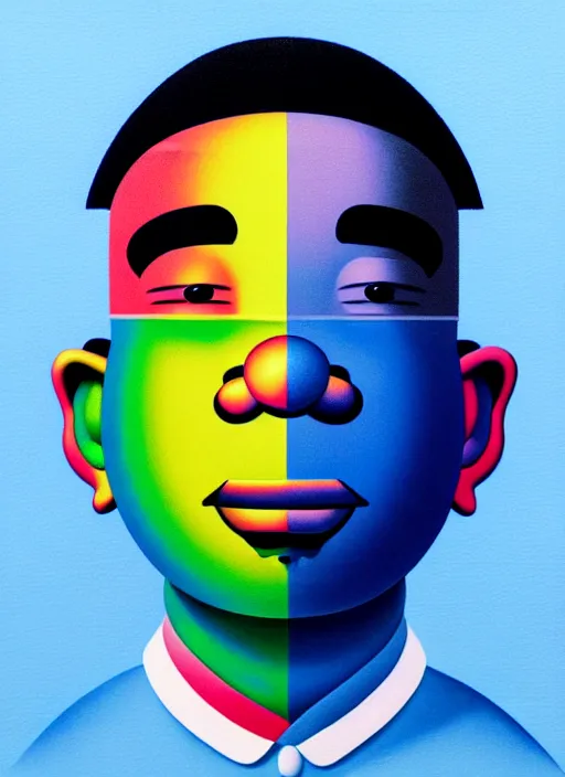 Image similar to rapper by shusei nagaoka, kaws, david rudnick, airbrush on canvas, pastell colours, cell shaded, 8 k