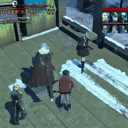 Prompt: screenshot of Walter White in the video game Trails of Cold Steel 2