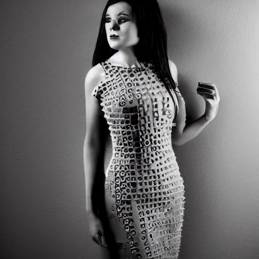Image similar to “Beautiful woman wearing Dress made out of lego, Full Body, Fashion Photography”