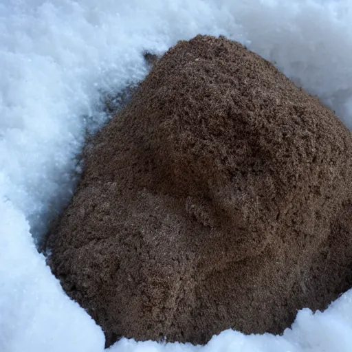 Image similar to slushy made out of brown dirty snow